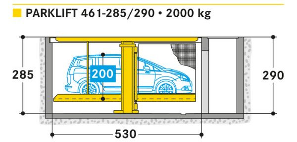 Parklift 461-285/290 * 2000kg